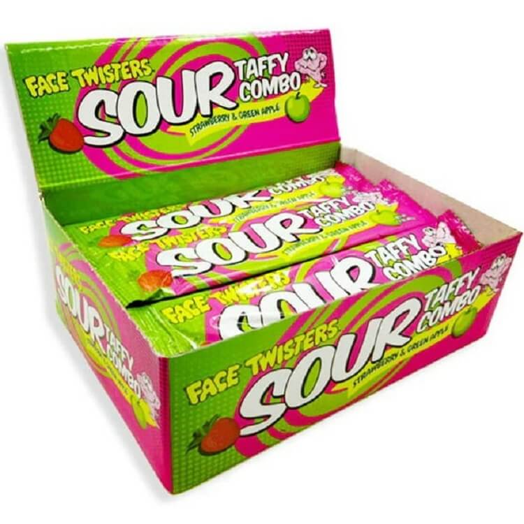 Face Twisters Sour Taffy Combo Bar Online Bulk